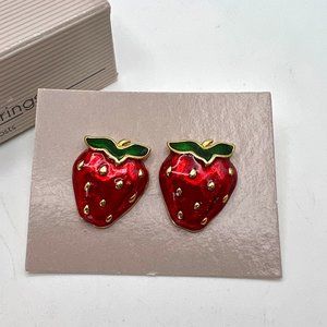 Avon Very Berry Pierced Earrings